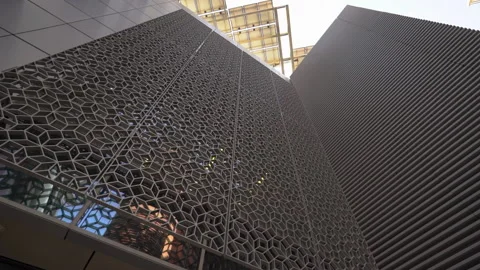 Street wall arabic modern design Stock Footage 155195358