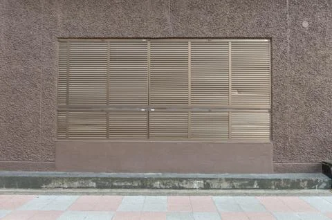 Street wall background ,Industrial background, empty grunge urban street with Stock Photos