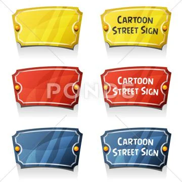 Street wall sign Stock Illustration