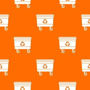 Street waste pattern orange 库存插图