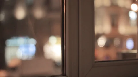 Street window blurry background Video stock 106912759
