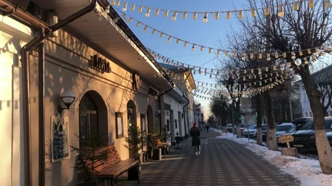 Street in winter Stock Footage 169655247