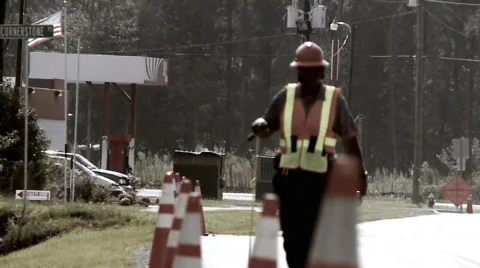 Street Worker Stock Footage 518118