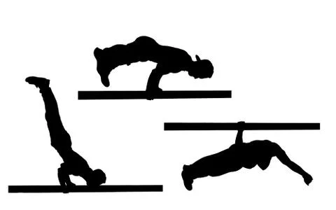 Street workout Stock Illustration