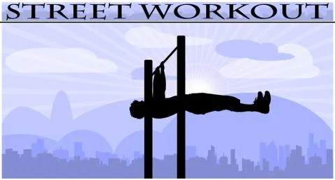 Street workout Illustrazione stock