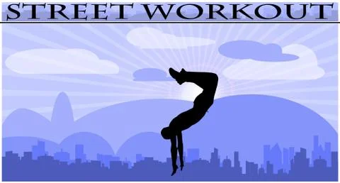 Street workout Illustrazione stock