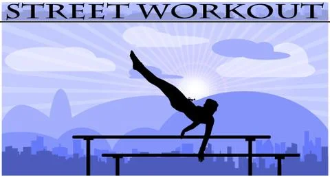 Street workout Illustrazione stock
