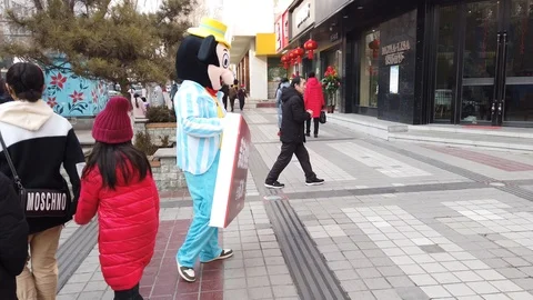 Street of Xining Stock Footage 124939120