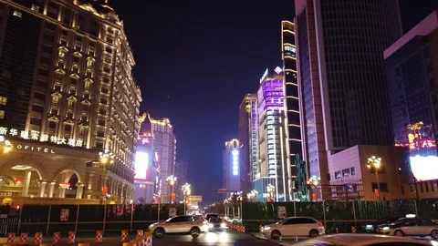 Street of Xining Stock Footage 124950677