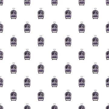 Streetcar pattern creating urban transportation background Stock Illustration