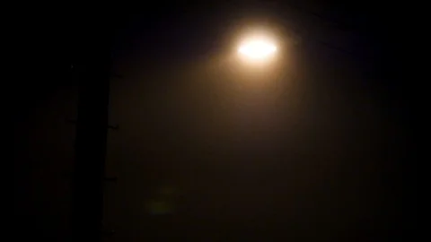 Streetlamp at Night 4 Stock Footage 86156445