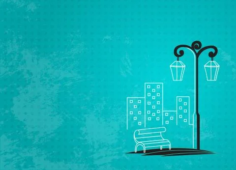 Streetlight background Illustrazione stock