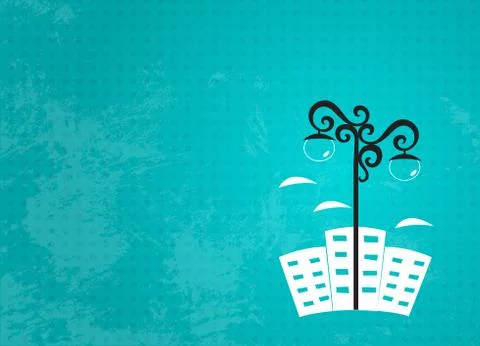 Streetlight background Stock Illustration