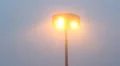 Streetlight in the fog. HD Footage