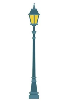 Streetlight icon isolated Stock Illustration