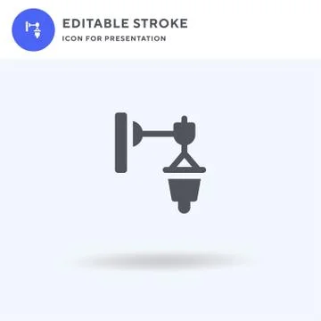 Streetlight icon vector, filled flat sign, solid pictogram isolated on white Stock Illustration