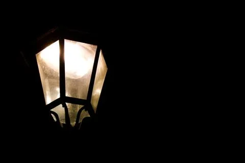 Streetlight at night - 2 Stockfoto's