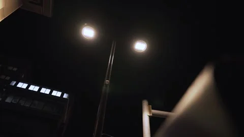 STREETLIGHT AT NIGHT Stock Footage 241180664