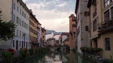 In the streets of Annecy Stock Footage 73101388