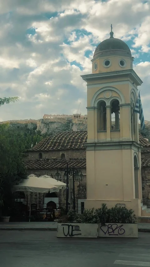 Streets of Athens 2 edit Stock Footage 344181233