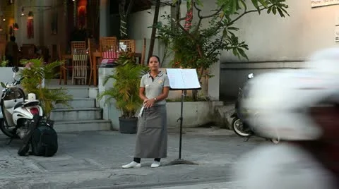 Streets of Bali Stock Footage 22114382