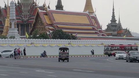 Streets of bangkok Stock Footage 119714007