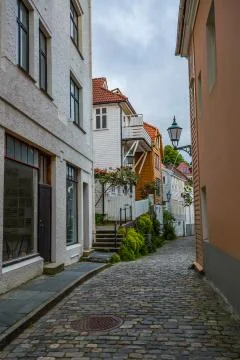 A streets of Bergen Stock Photos