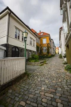A streets of Bergen Stock Photos