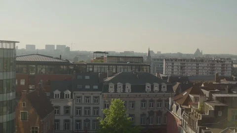 The streets of Brussels, Belgium Stock Footage 92480156