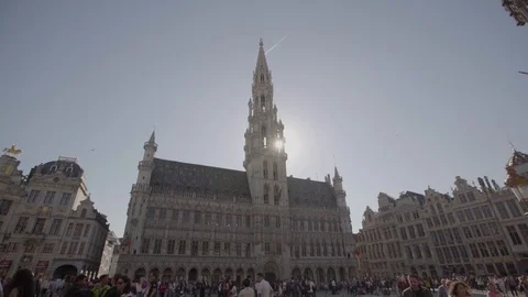 The streets of Brussels, Belgium Stock Footage 94256586