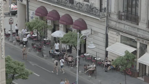 Streets of Bucharest Stock Footage 234018238