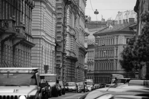 Streets of Budapest,Hungary Stock Photos