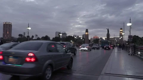 Streets in Cairo Stock Footage 269438946