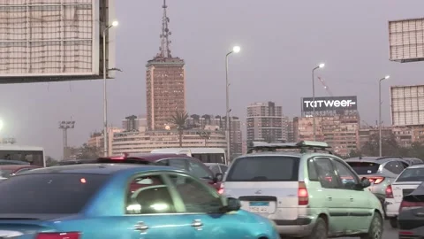 Streets in Cairo Stock Footage 269438956