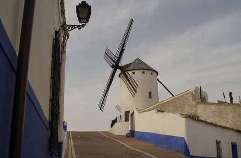 Streets of Campo de Criptana Stock-Fotos