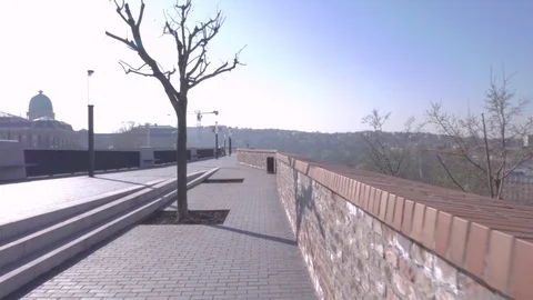 Streets of the Castle District, Budapest Stock Footage 83762386