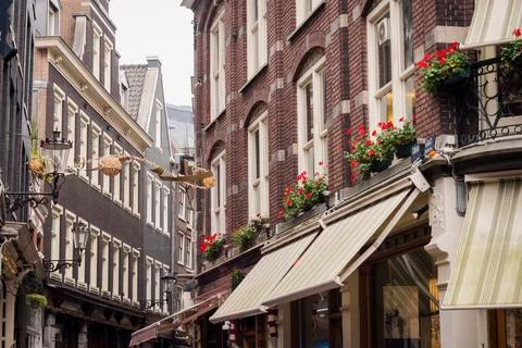 Streets of central Amsterdam 2 Stock Photos