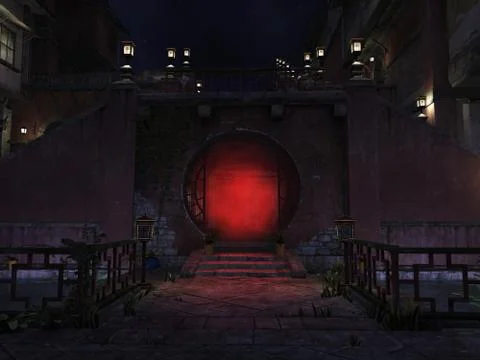 Streets of China Stock Illustration