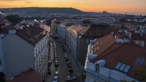 Streets Of The City Of Prague | Timelapse Stock-Footage 123673231