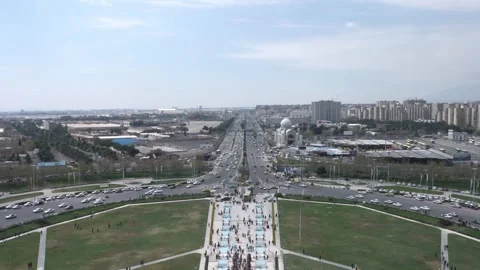The streets of the city Tehran Stock Footage 336027083