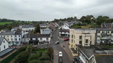 Streets, crossroads and town development at sandy beach on coast Video stock 166647584