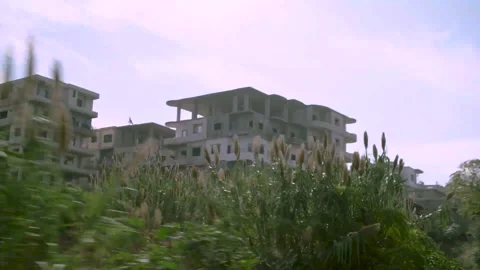 Streets of Damaskus, from the window of the car Stock Footage 255451834