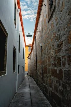 The streets downtown Vila Nova de Gaia, Portugal Stock Photos