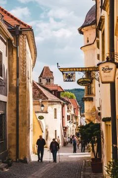 Streets of Durnstein Stock Photos