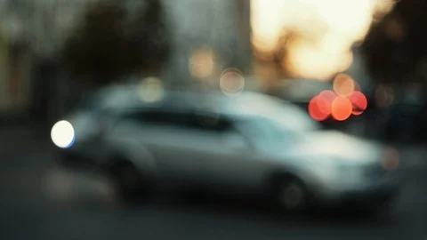 The streets of the evening city. Stock Footage 98585259