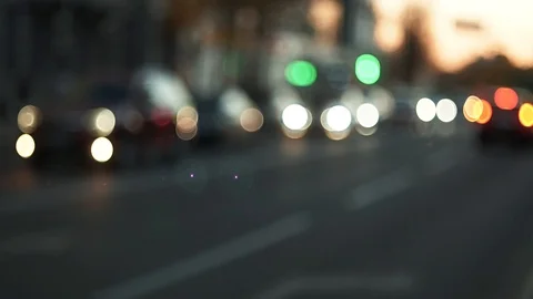 The streets of the evening city. Stock Footage 98602805