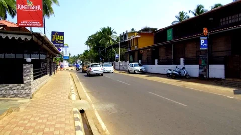Streets Of Goa India Stock Footage 88353491