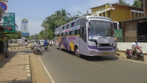 Streets Of Goa India Stock Footage 88387237