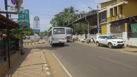 Streets Of Goa India Video stock 88387324
