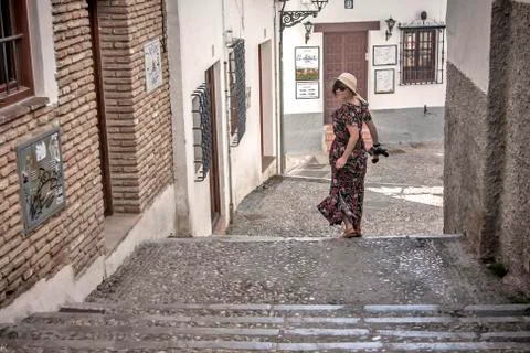 Streets of Granada Stock Photos